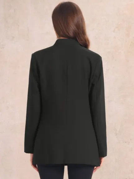 Allegra K- Lapel Collar Jacket Suit Blazer