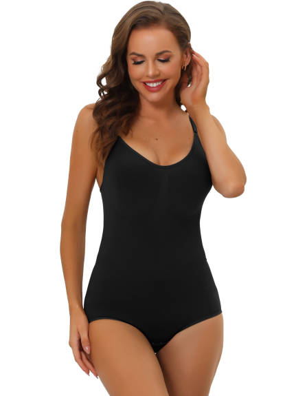 Allegra K- Bodysuit Thong Tummy Control Shapewear Pack