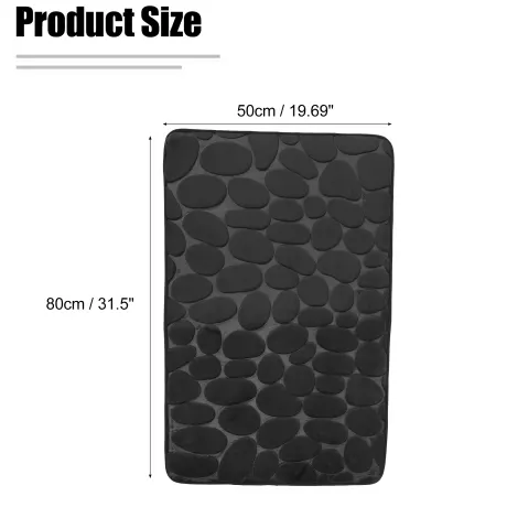 Unique Bargains- Cobblestone Pattern Bathroom Rug Mat