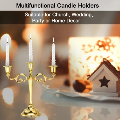 Cheibear- 3 Arm Candelabra Candle Holder