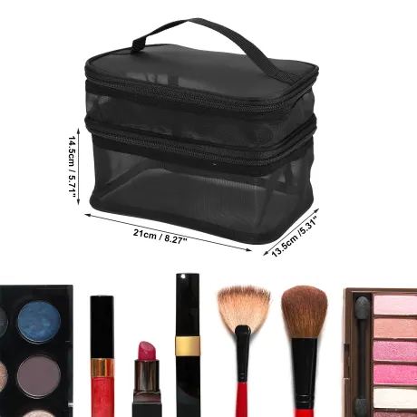 Unique Bargains- Travel Makeup Bag Brush Holder Organizer Waterproof