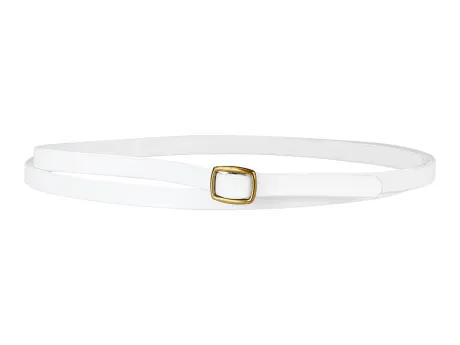 Allegra K- Adjustable Skinny Faux Leather Belt