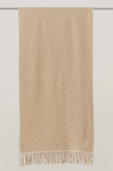 CLOSED - Women's Wool Scarf With Cashmere