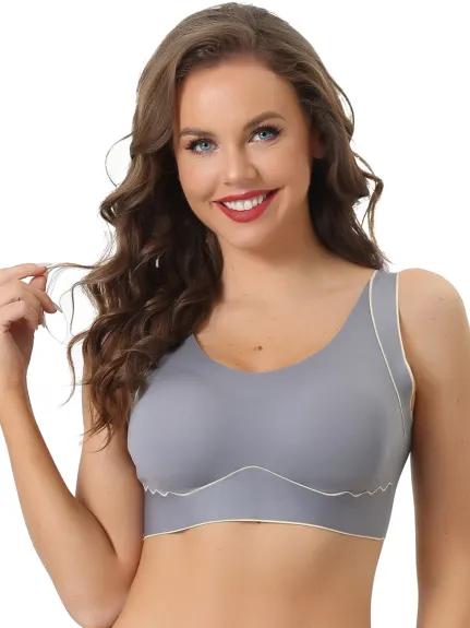 Allegra K- Non-wire Non-Marking Workout Yoga Sports Bra