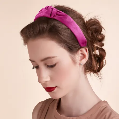 Unique Bargains- Satin Knot No Slip Headband Hairband