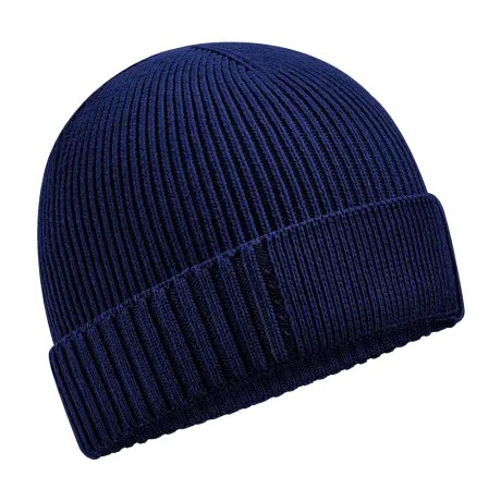 Beechfield - Unisex Adult Natural Cotton Engineered Patch Beanie