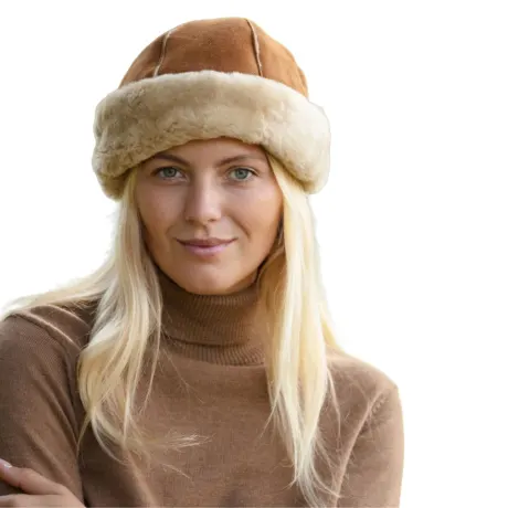 Eastern Counties Leather - Womens/Ladies Duxford Dome Panel Sheepskin Hat