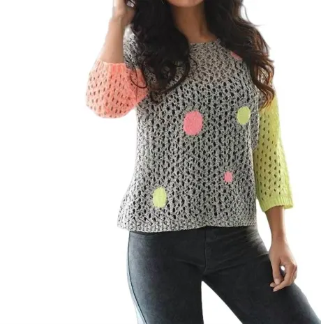 french kyss - Bubbles Crochet Top