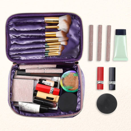 Unique Bargains- Velvet Makeup Bag Travel Storage