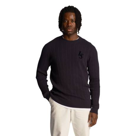 Lyle & Scott - Mens Club Emblem Crew Neck Sweater