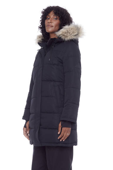 Alpine North - AULAVIK | Parka Mi-Long à Capuche et Duvet Vegan Recyclé pour Femme