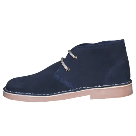 Roamers - Mens Real Suede Round Toe Unlined Desert Boots