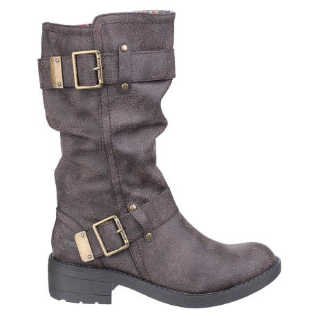 Rocket Dog - Womens/Ladies Trumble Faux Leather Biker Boots