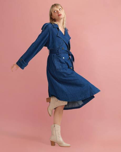 Belle & Bloom Wild Skies Denim Trench