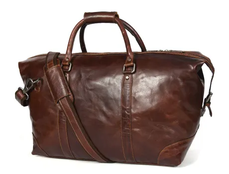 Aaron Leather Goods - Sac de sport en cuir Polaris