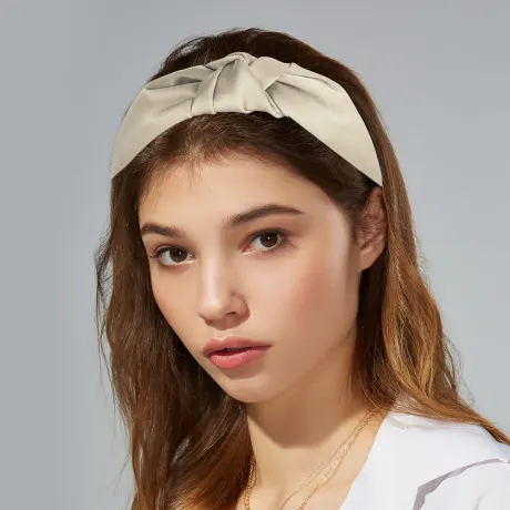 Unique Bargains- Silk Cross Knotted Headband Hairband