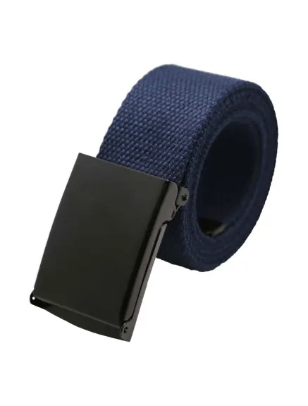 Unique Bargains- Ceinture réglable en toile unisexe avec boucle coulissante