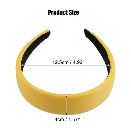 Unique Bargains- Faux Leather Hair Bands Headband