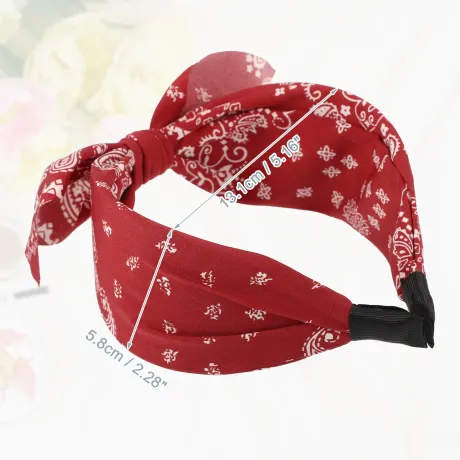 Unique Bargains- 3pcs Bow Knotted Wide Headbands