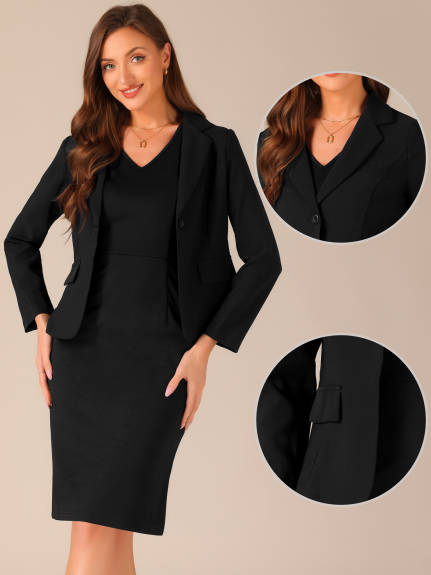 Allegra K - Business Blazer Office Dress Suit