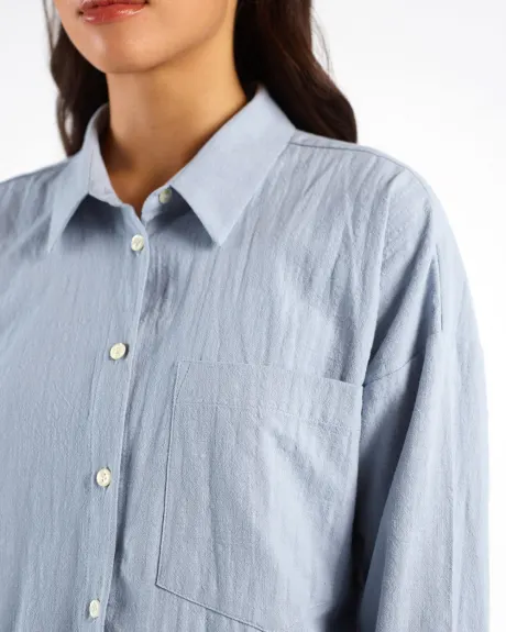 Relaxed Cotton Slub Shirt