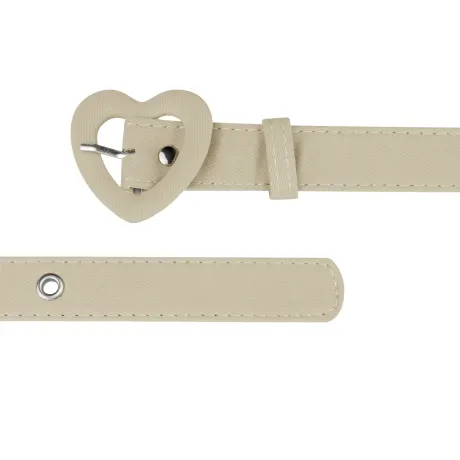 Allegra K- Waist Love Heart Belt Buckle