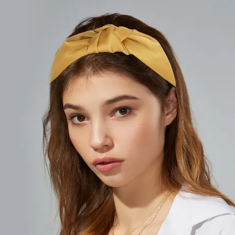 Unique Bargains- Silk Cross Knotted Headband Hairband