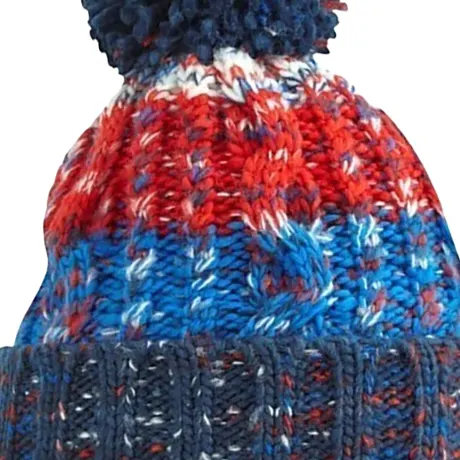 Beechfield - Unisex Adults Corkscrew Knitted Pom Pom Beanie Hat