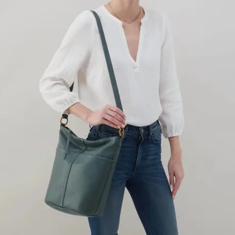 HOBO - Fern Bucket Crossbody In Pebbled Leather