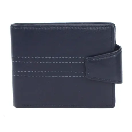 Eastern Counties Leather - Unisex Adult Max Tri-Fold Leather Stitch Detail Wallet