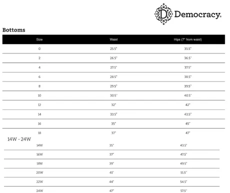 Democracy Jean utilitaire à taille haute pour femmes