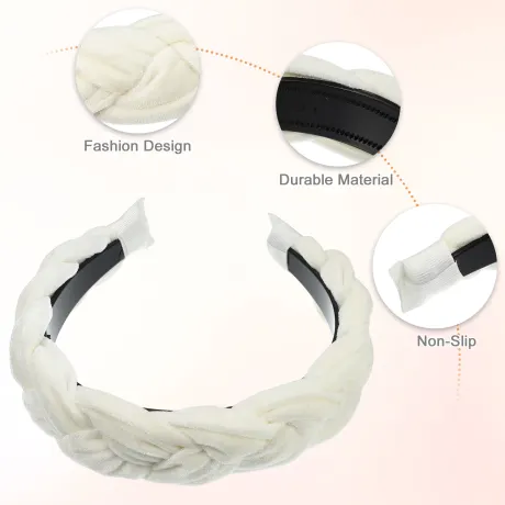 Unique Bargains - Fashion Solid Wide Headband