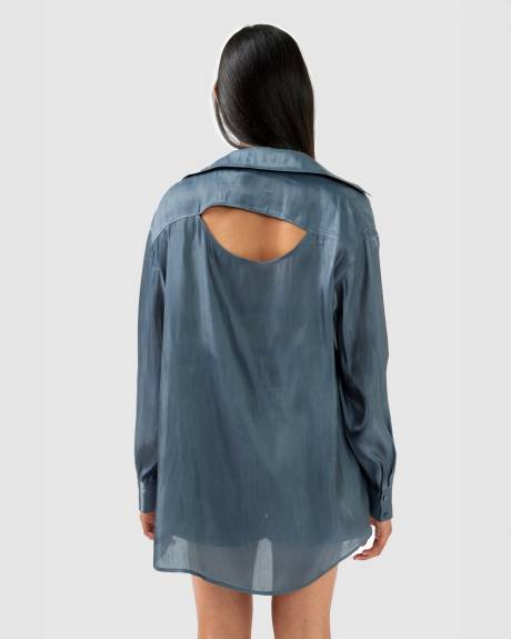 Back To You Iridescent Shirt - Slate