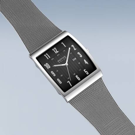 BERING - 33mm Men's Solar Stainless Steel Watch In Silver/Silver