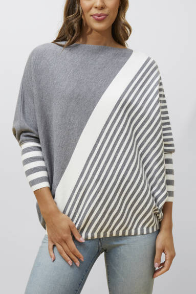 Annick - Valery Relaxed Knit Sweater Bold Stripes