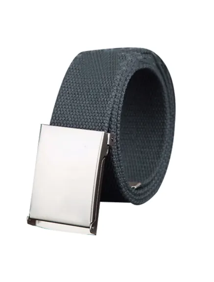 Unique Bargains- Unisex Canvas Slide Buckle Adjustable Waist Belt