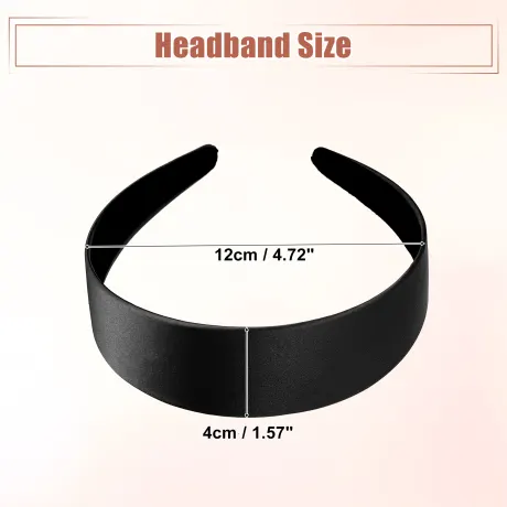 Unique Bargains- Wide Satin Headband