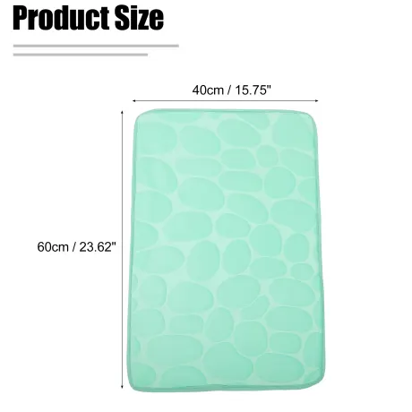 Unique Bargains- Bathroom Rug Mat Cobblestone Pattern