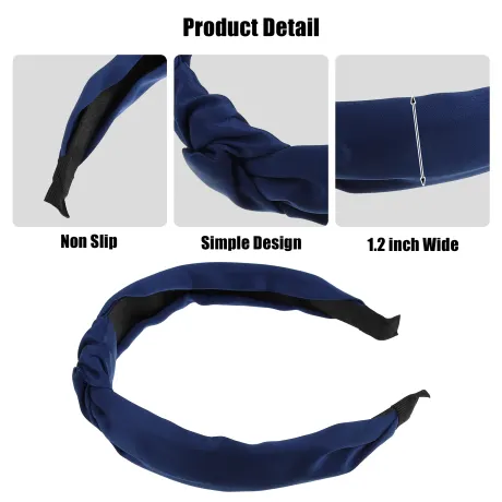 Unique Bargains- Satin Knot No Slip Headband Hairband