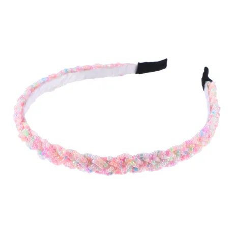 Unique Bargains - Crisscross Beaded Headband