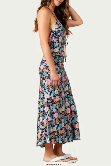 LUCCA - Freesia Floral-Print Maxi Dress