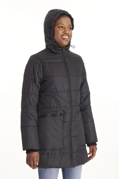 Quilted Hybrid Puffer Coat - Modern Eternity