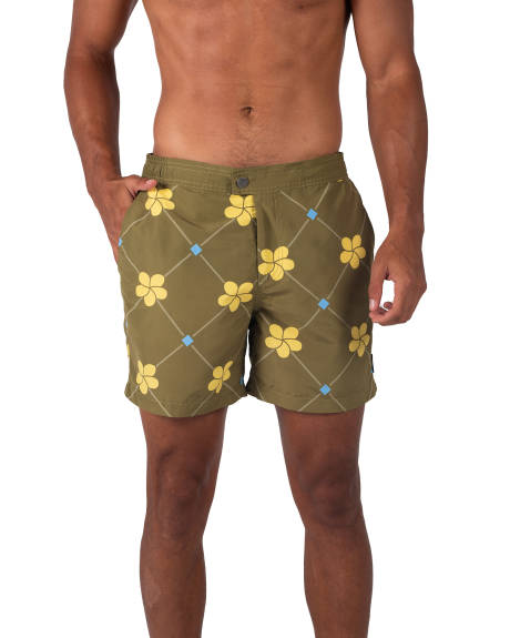 Coast Clothing Co. - Sydney Swim shorts - Olive Grove