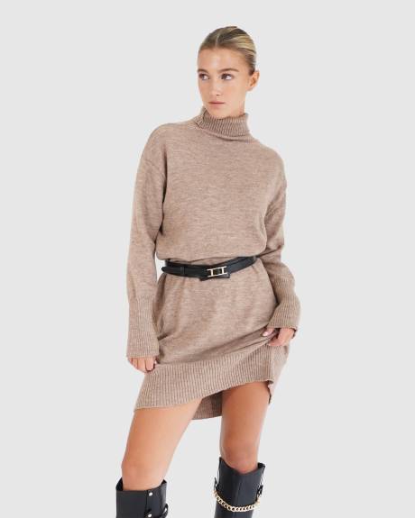 Belle & Bloom Nothing Compares Knit Dress - Oat