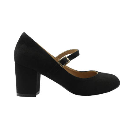 Where's That From - Womens/Ladies Araceli Extra Extra Wide Block Heel Mary Janes