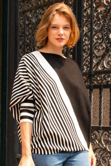 Annick - Valery Relaxed Knit Sweater Bold Stripes