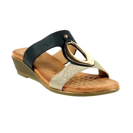 Lunar - Womens/Ladies Porto Wedge Heel Sandals