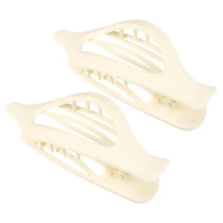 Unique Bargains - 2pcs Plastic Hair Claws Hair Barrettes