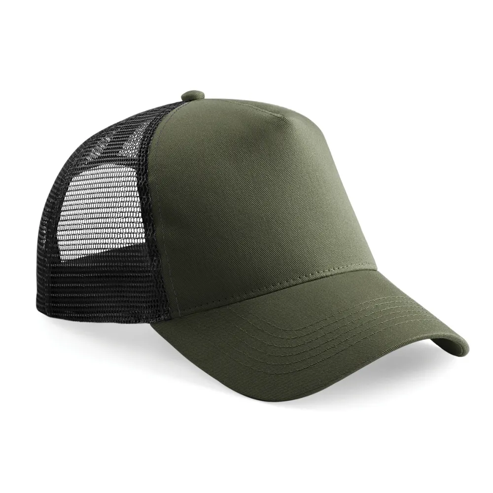 Beechfield - Mens Half Mesh Trucker Cap/Headwear (Pack of 2)