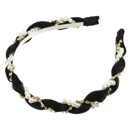 Unique Bargains - Rhinestone Faux Pearl Headband